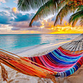 Sunset Hammock on Tranquil Beach